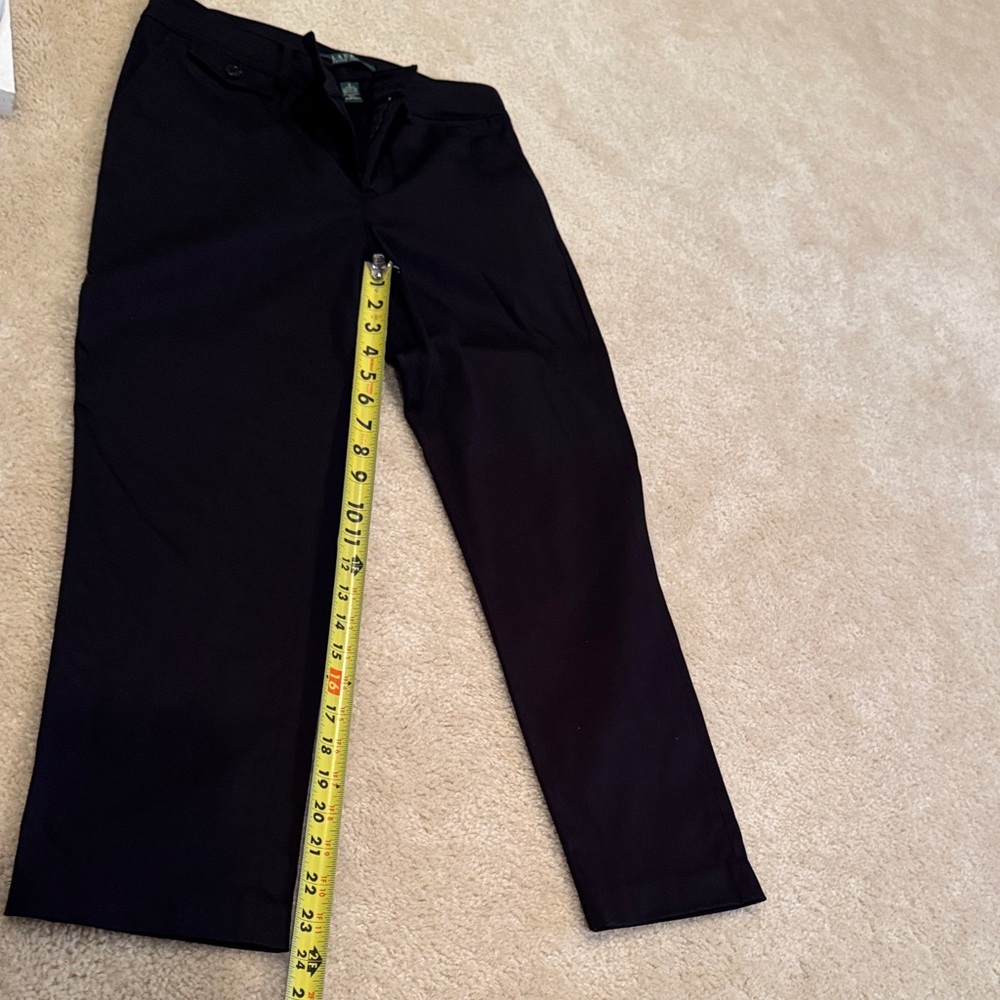 Ralph Lauren Women's Black Cropped Pants